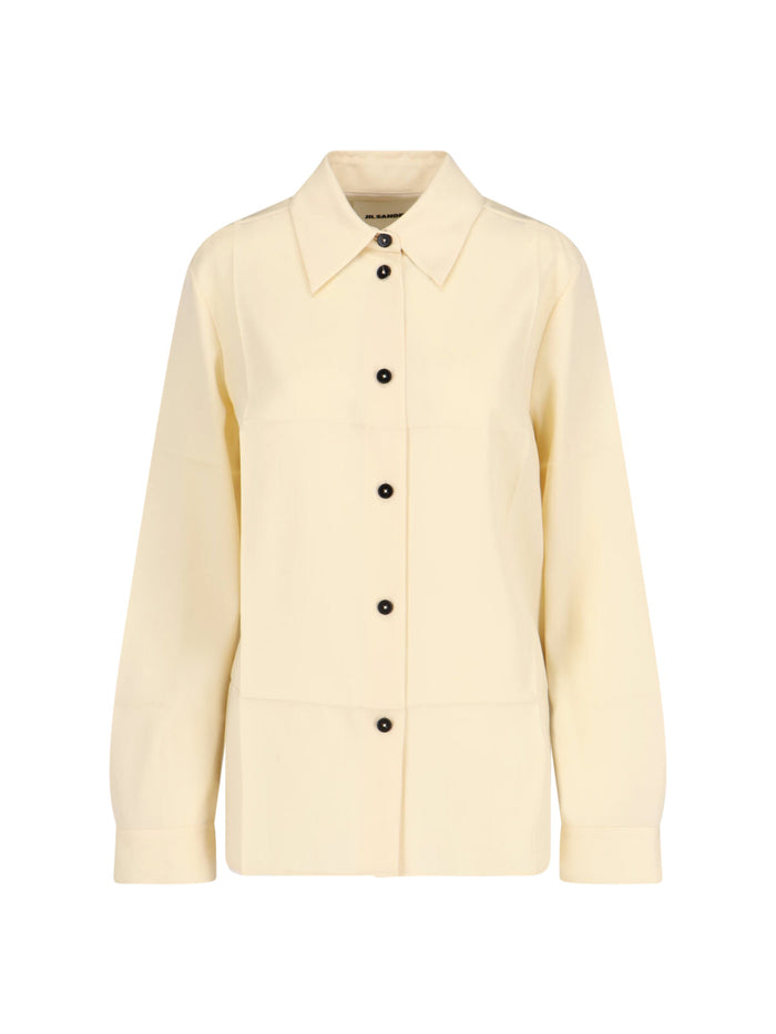 Jil Sander Shirts White Virgin Wool