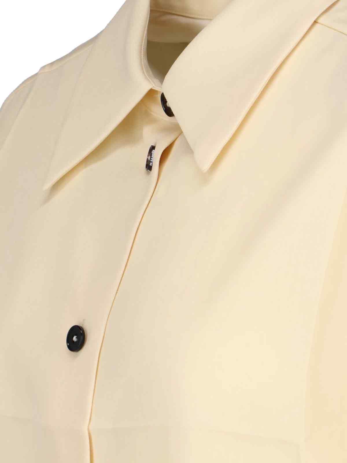 Jil Sander Shirts White Virgin Wool