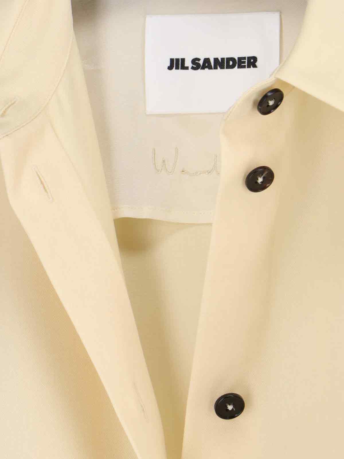 Jil Sander Shirts White Virgin Wool
