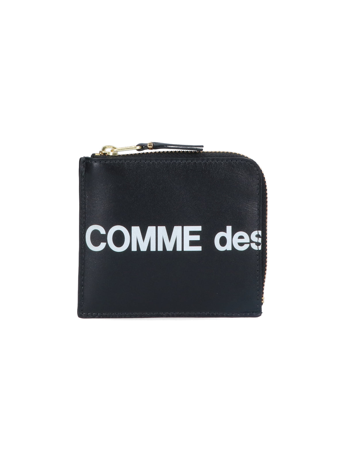Comme Des Garcons Wallet Black Cowhide