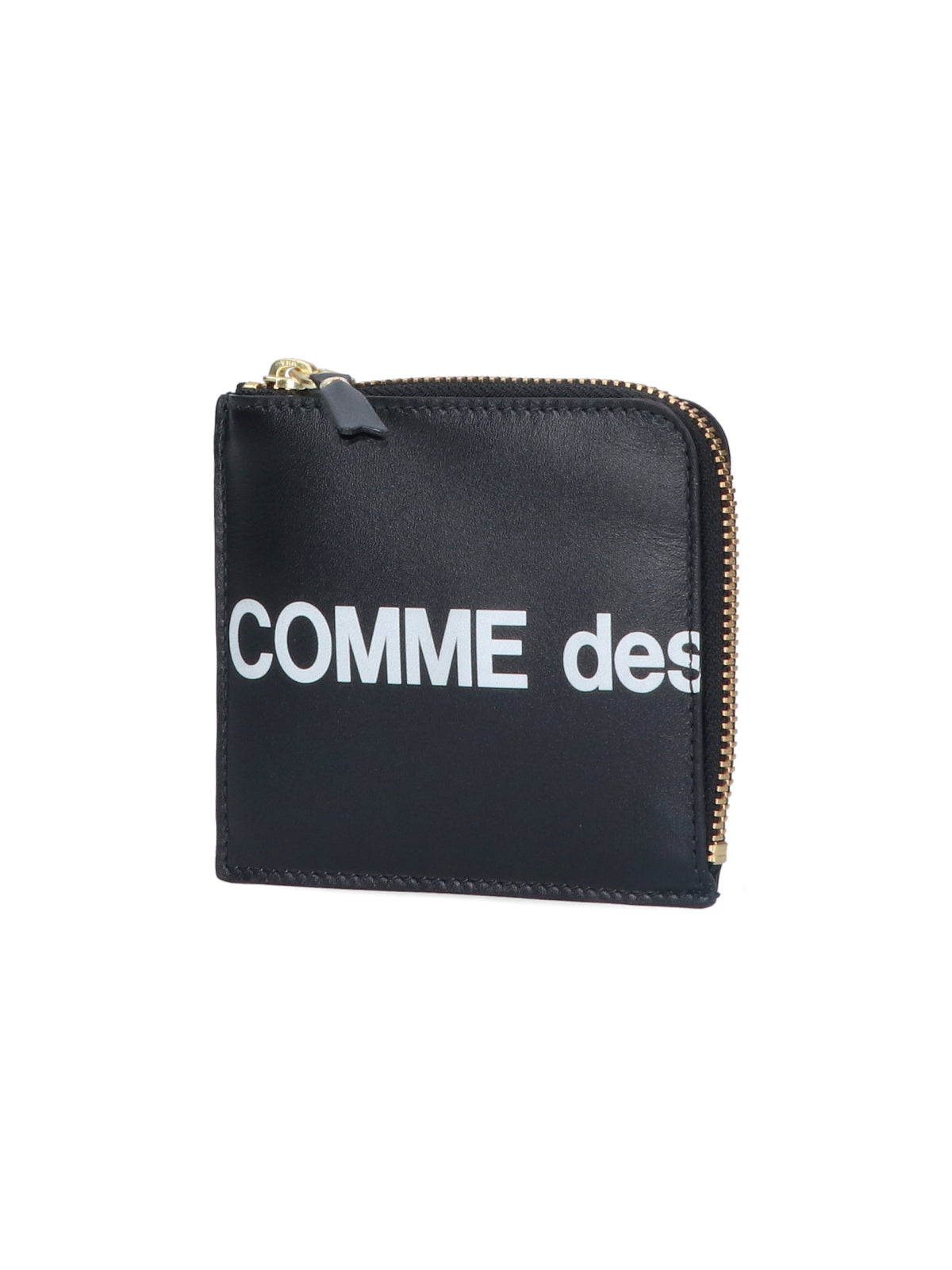 Comme Des Garcons Wallet Black Cowhide