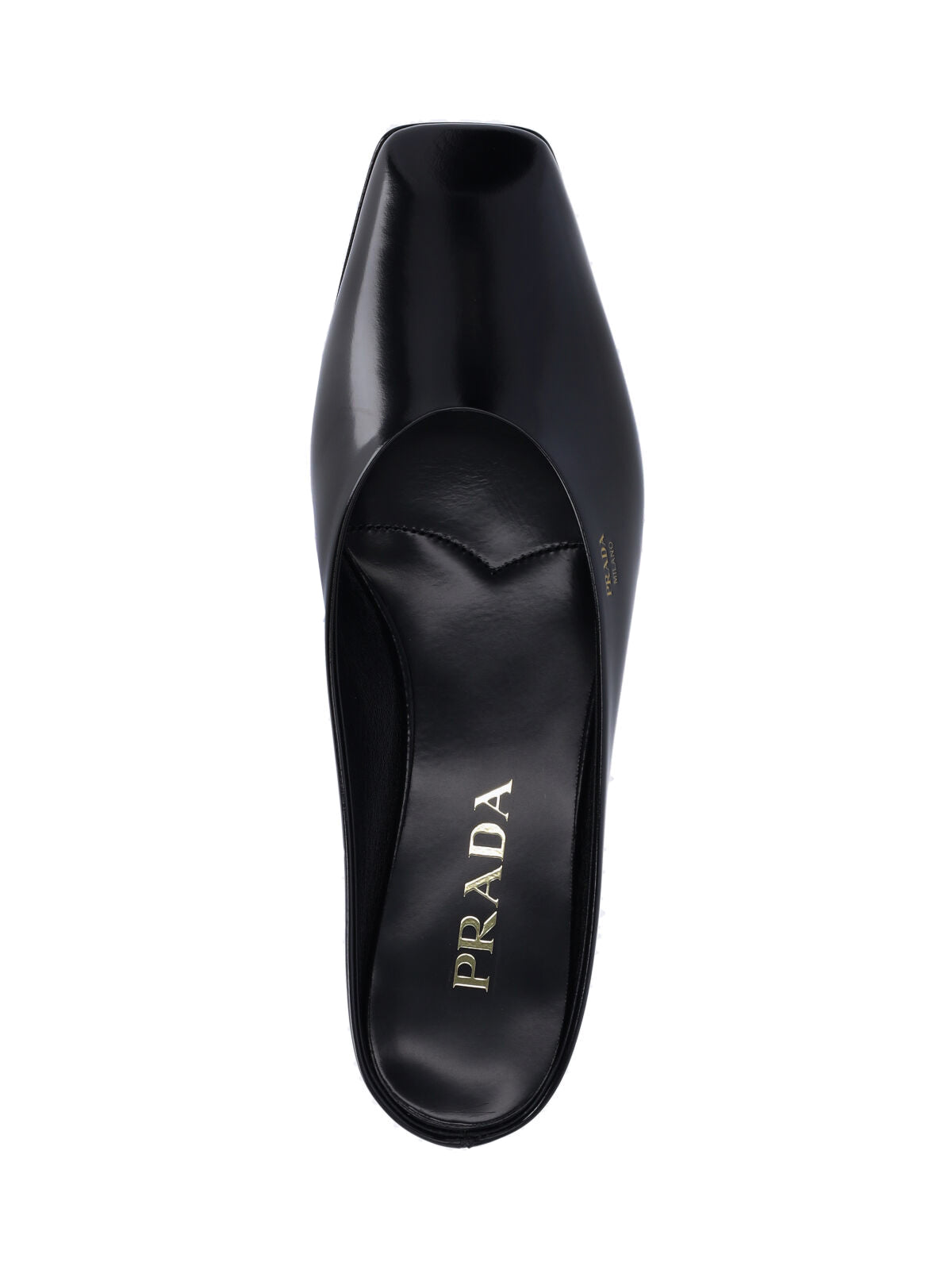 Prada Sandals Black Calf Leather