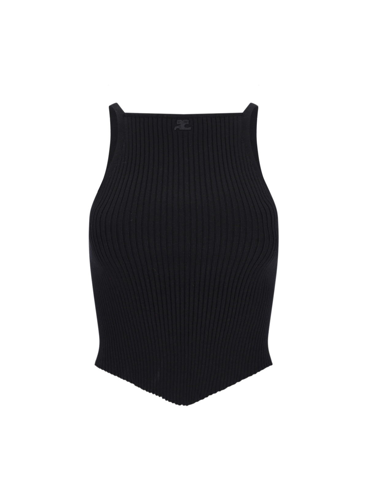 Courrèges Top Black Viscose