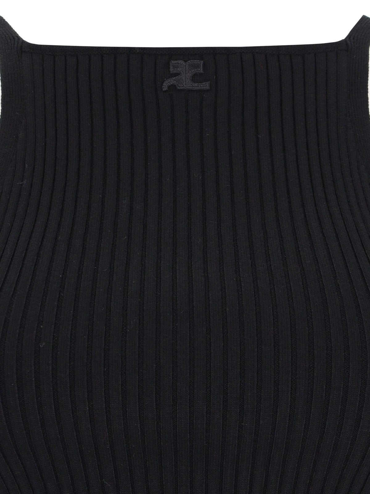 Courrèges Top Black Viscose