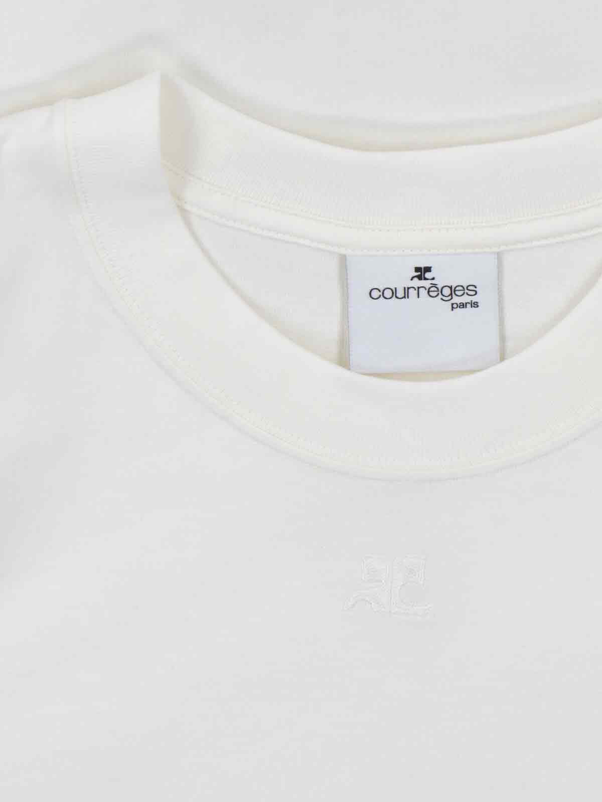 Courrèges T-shirts and Polos White Cotton