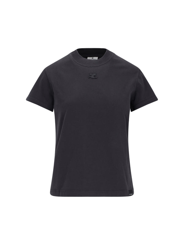 CourrèGes 100% Cotton t-shirt in gray