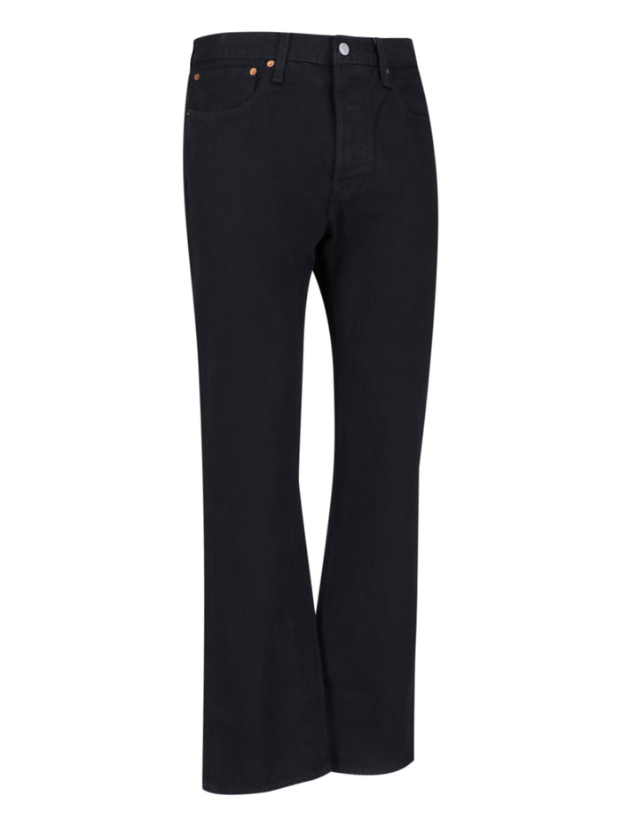 Levis Strauss Jeans Black Cotone