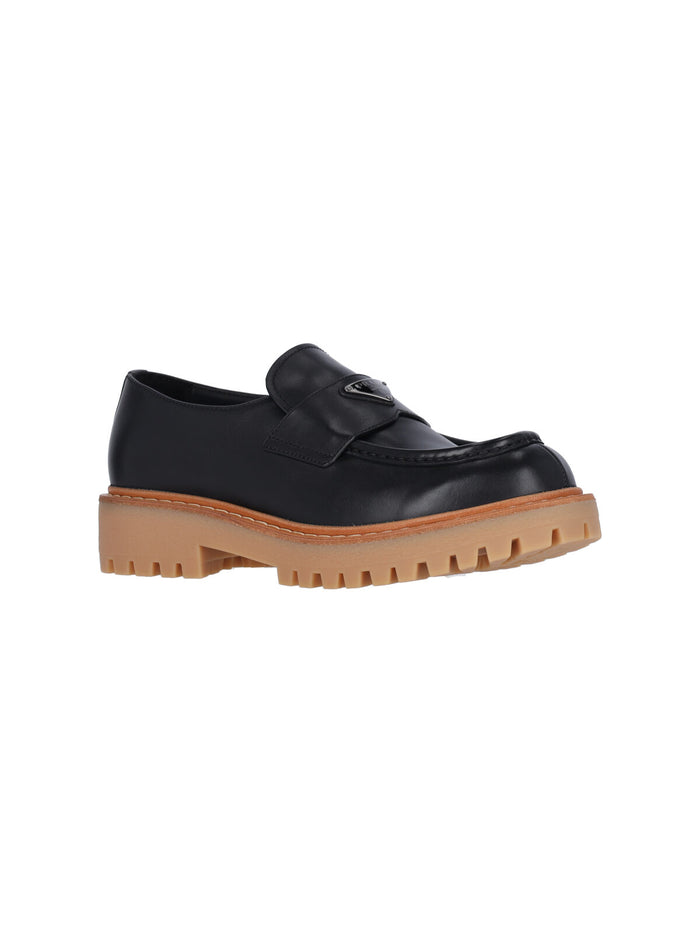 Prada Flat shoes Black Calf Leather