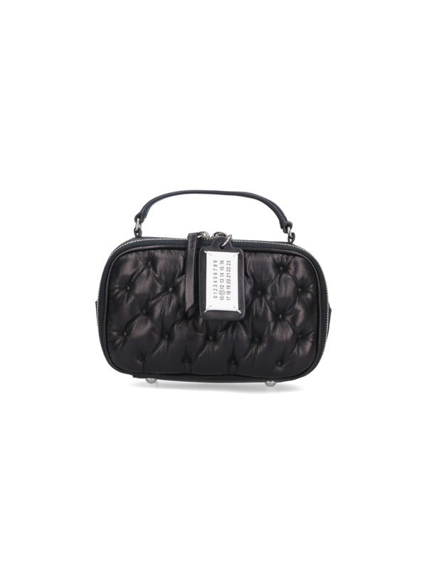 Maison Margiela 100% Ovine Leather top handle bag in black