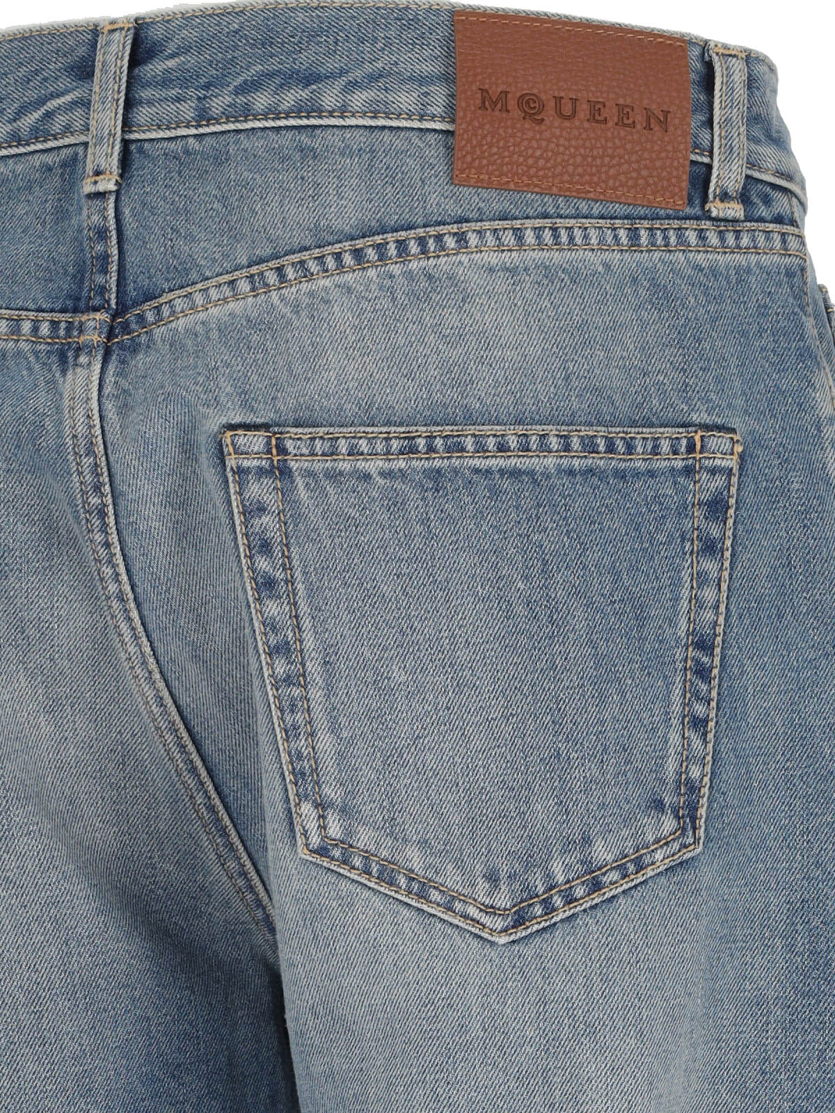 Alexander Mcqueen Jeans Blue Main Fabric: Cotton