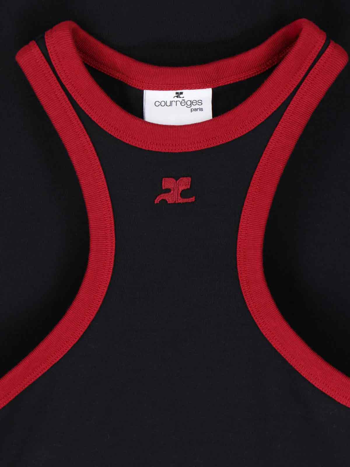 Courrèges Dresses Black Cotton