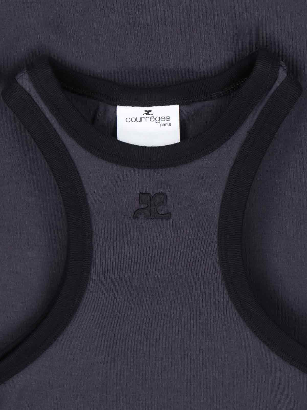 Courrèges Dresses Blue Cotton