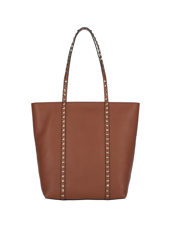 Valentino Garavani 100% Calf Leather tote bag in brown