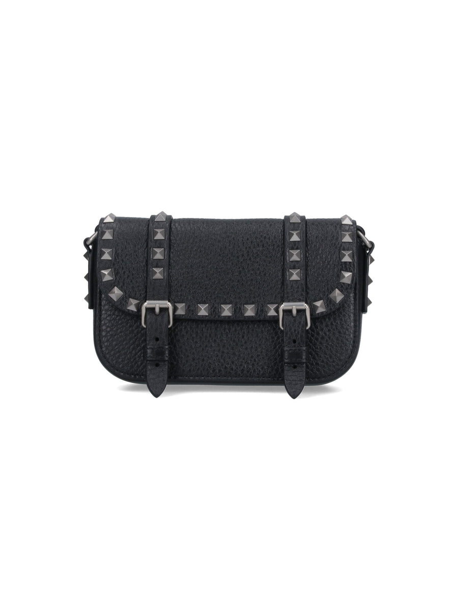 Valentino Garavani 100% Calf Leather crossbody bag in black