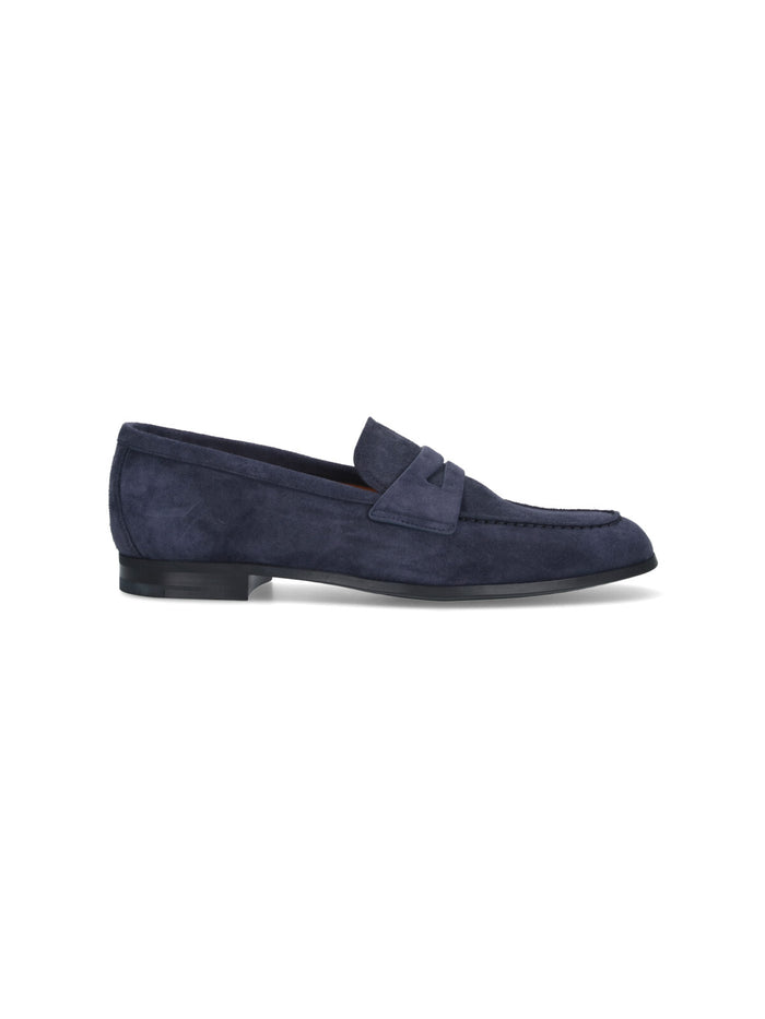 Churchs Flat shoes Blue Calf Leather