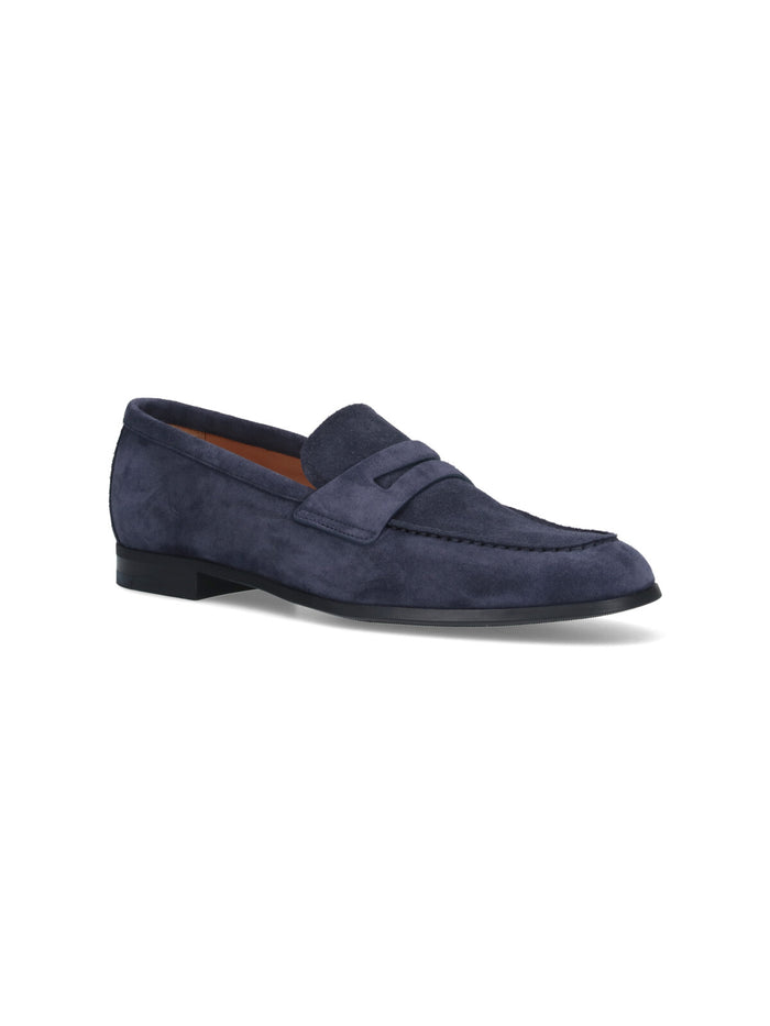Churchs Flat shoes Blue Calf Leather