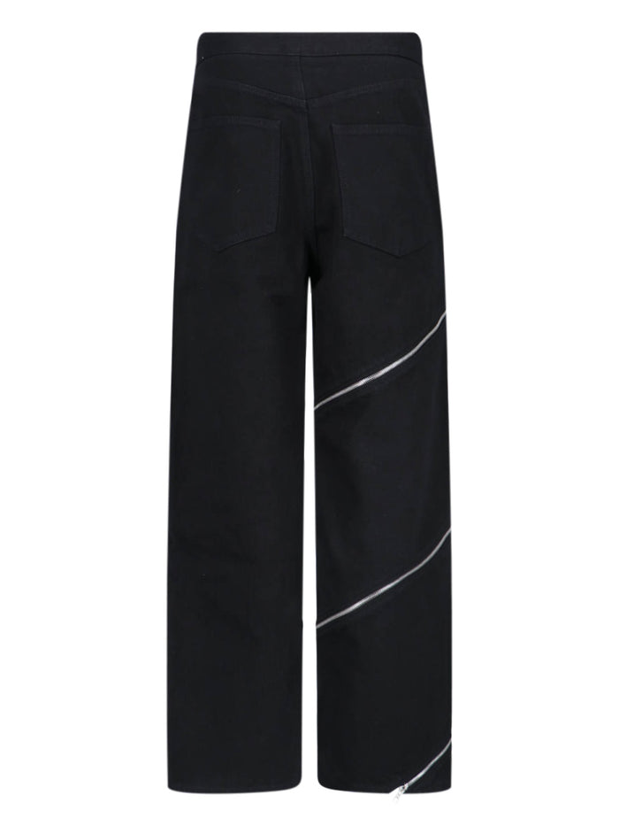 Alaia Jeans Black Cotton Polyurethane