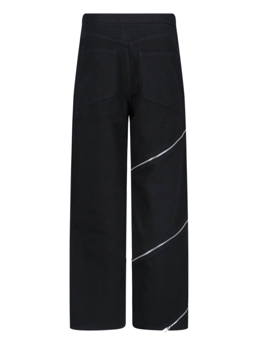 Alaia 99% cotton jeans in black