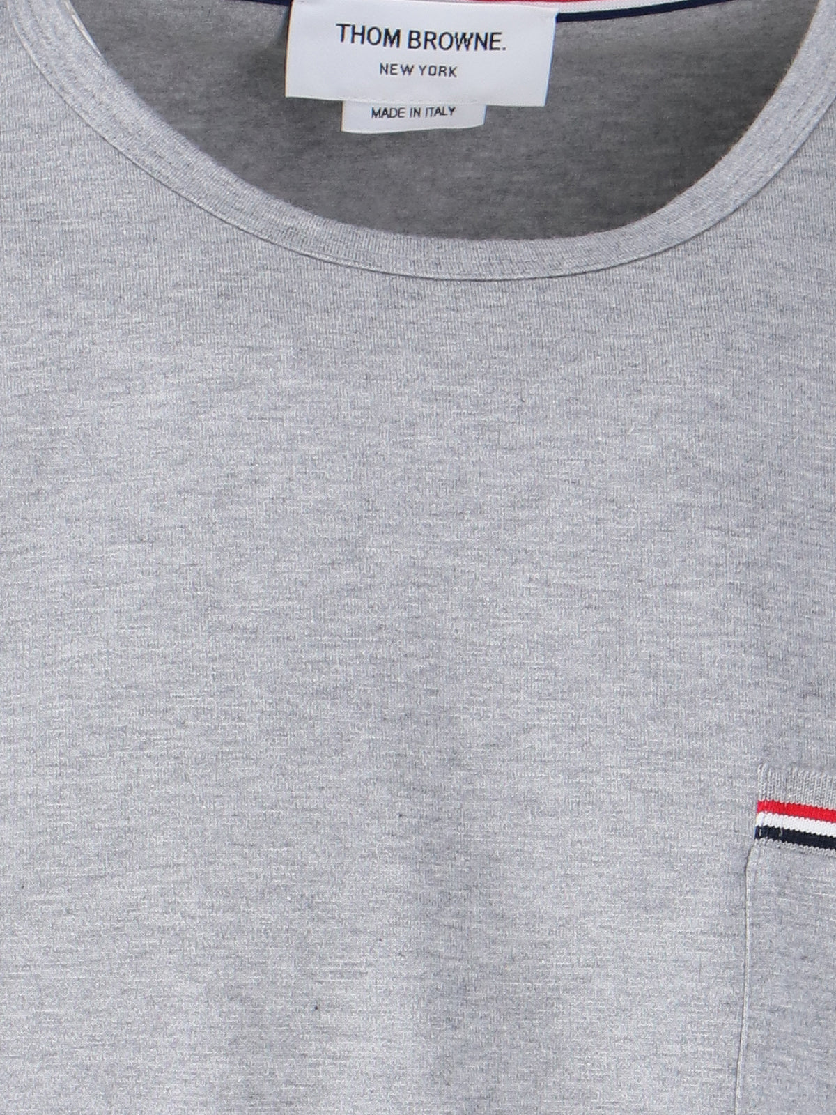 Thom Browne T-Shirts And Polos Grey Cotton