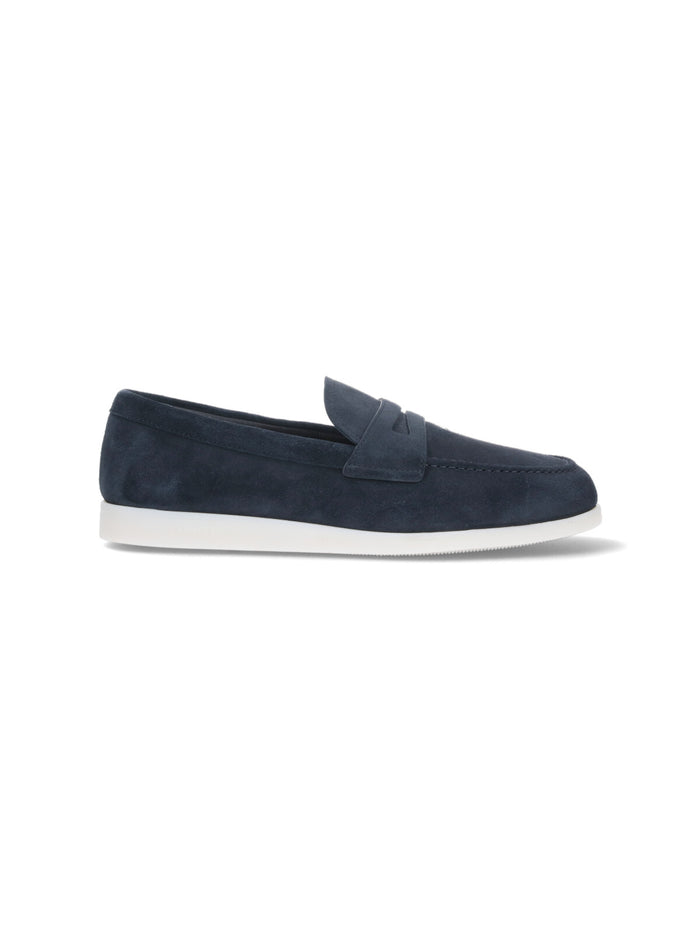 Churchs Flat shoes Blue Calf Leather