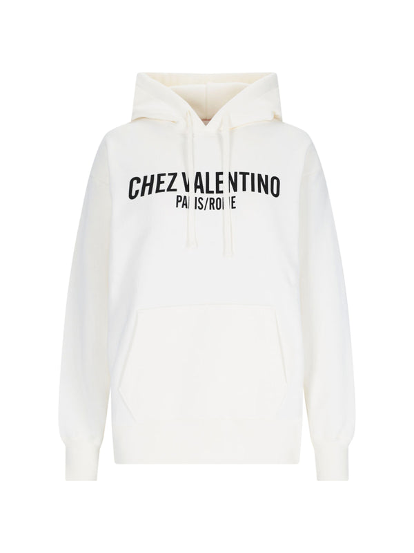 Valentino 100% Cotton hoodie in white