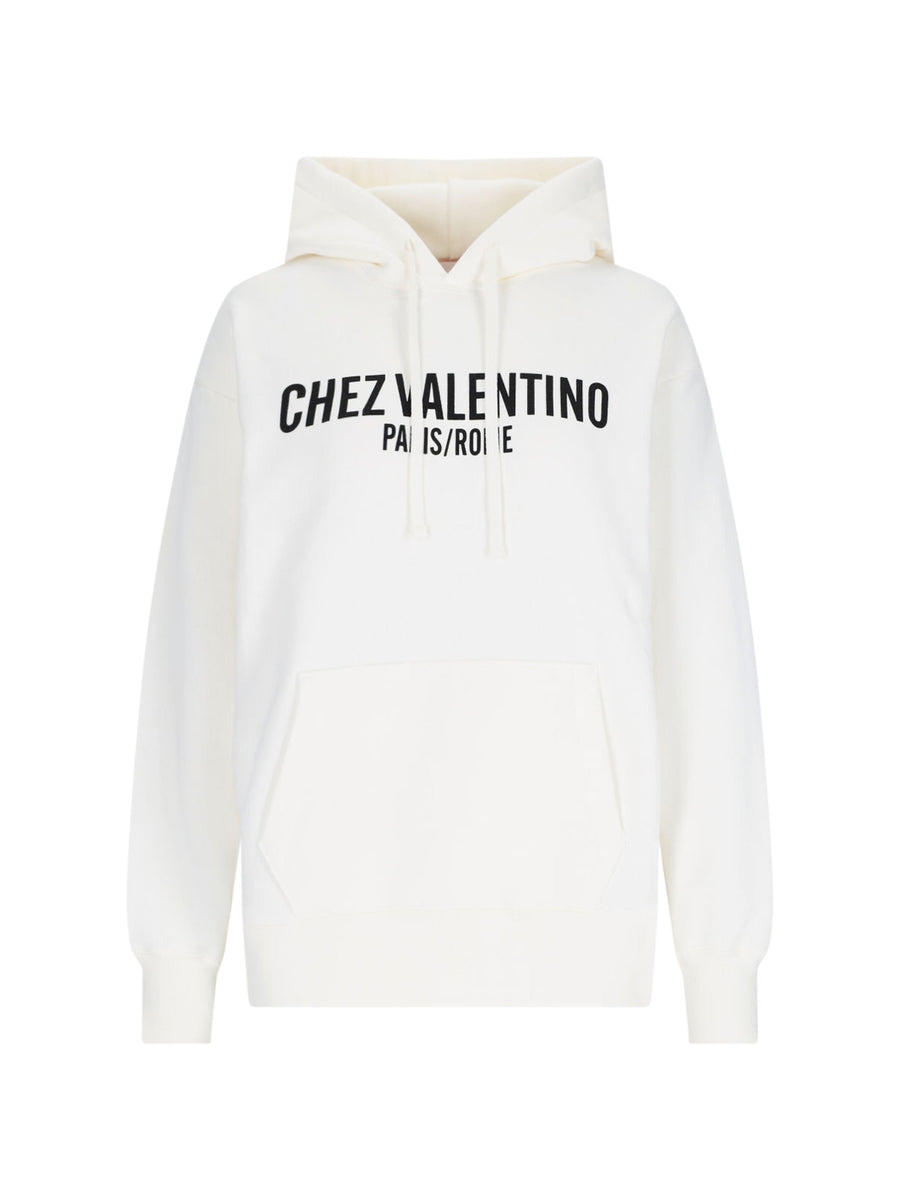 Valentino 100% Cotton hoodie in white