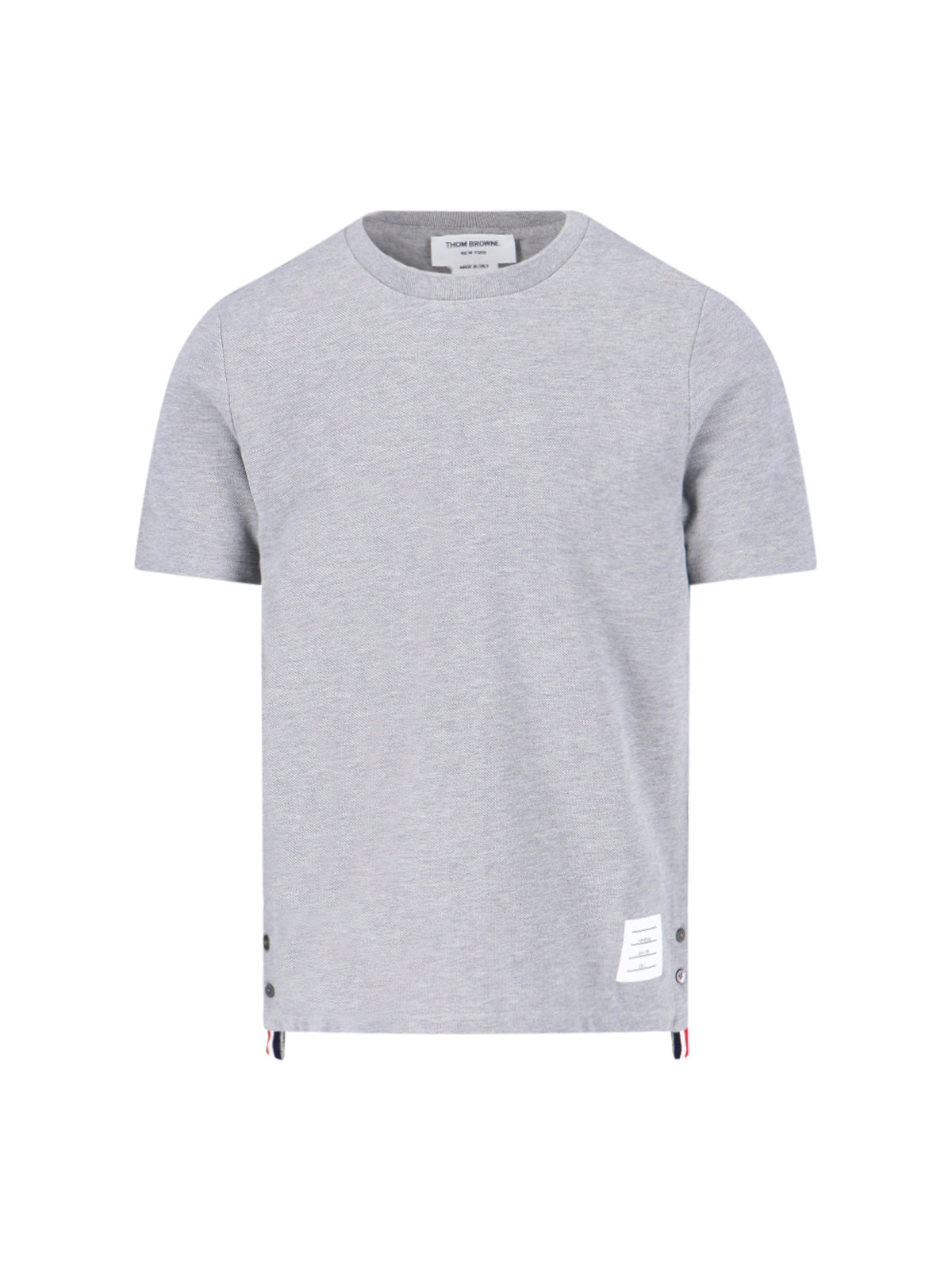 Thom Browne T-Shirts And Polos Grey Cotton