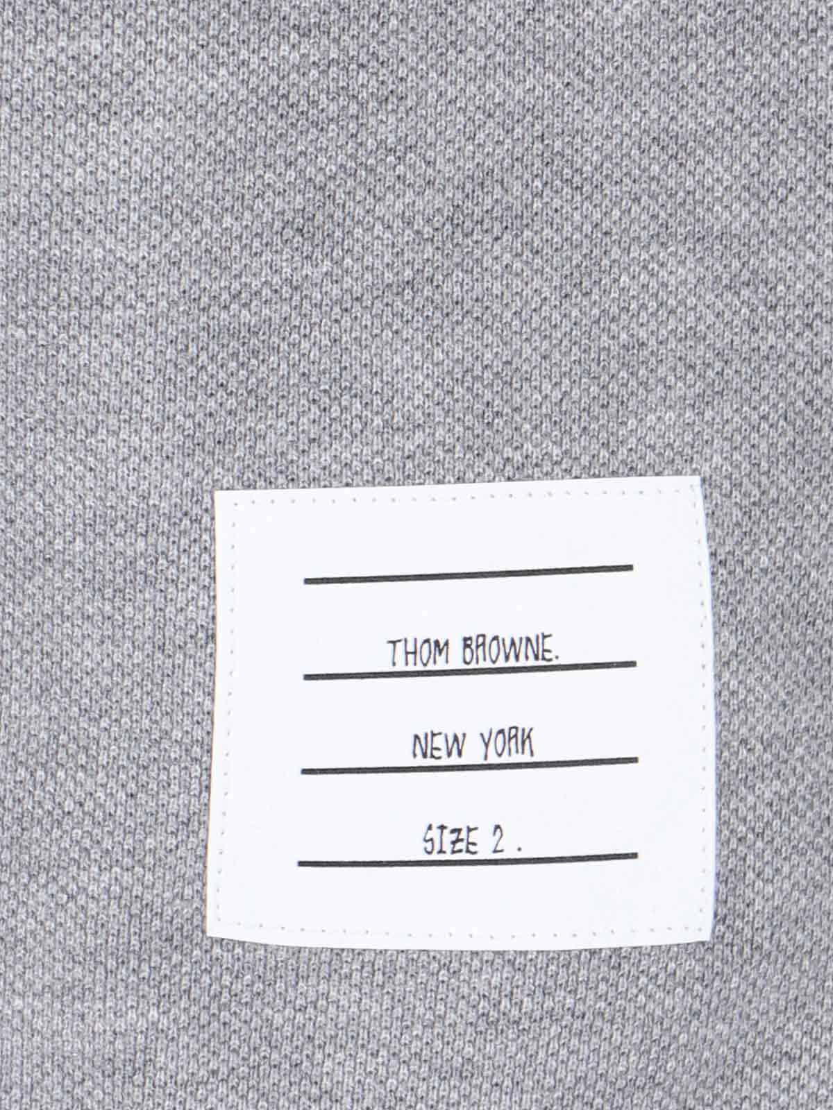 Thom Browne T-Shirts And Polos Grey Cotton