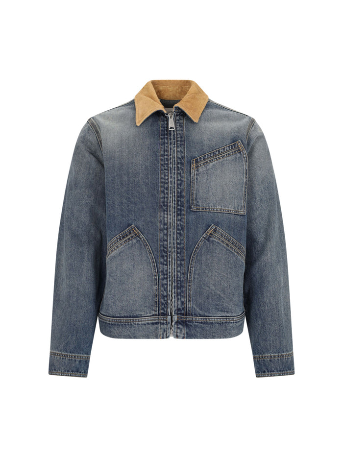 Alexander Mcqueen Jackets Blue Cotton