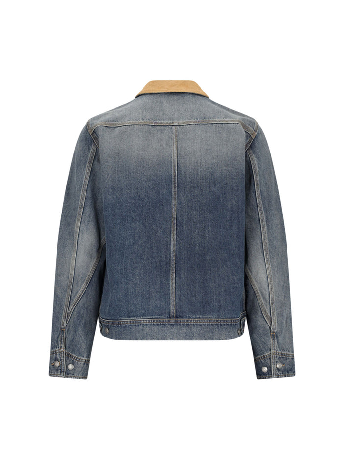 Alexander Mcqueen Jackets Blue Cotton