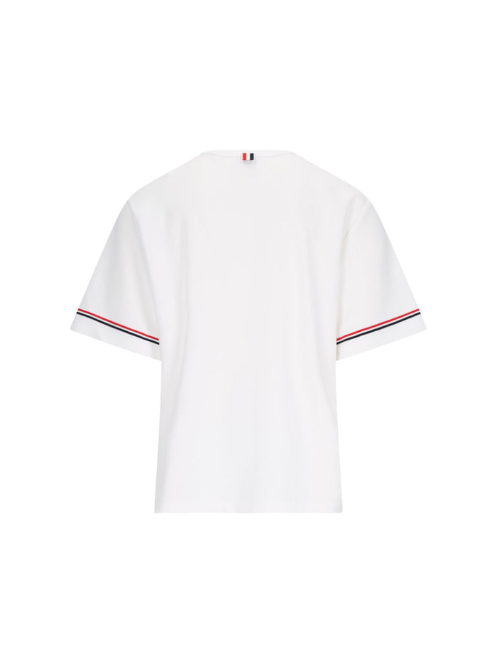 Thom Browne T-shirts and Polos White Cotton