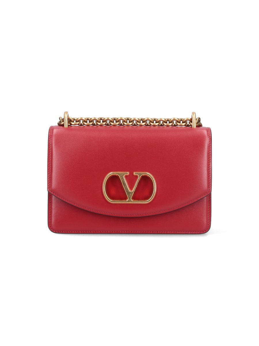 Valentino Garavani 100% Lamb Leather shoulder bag in red