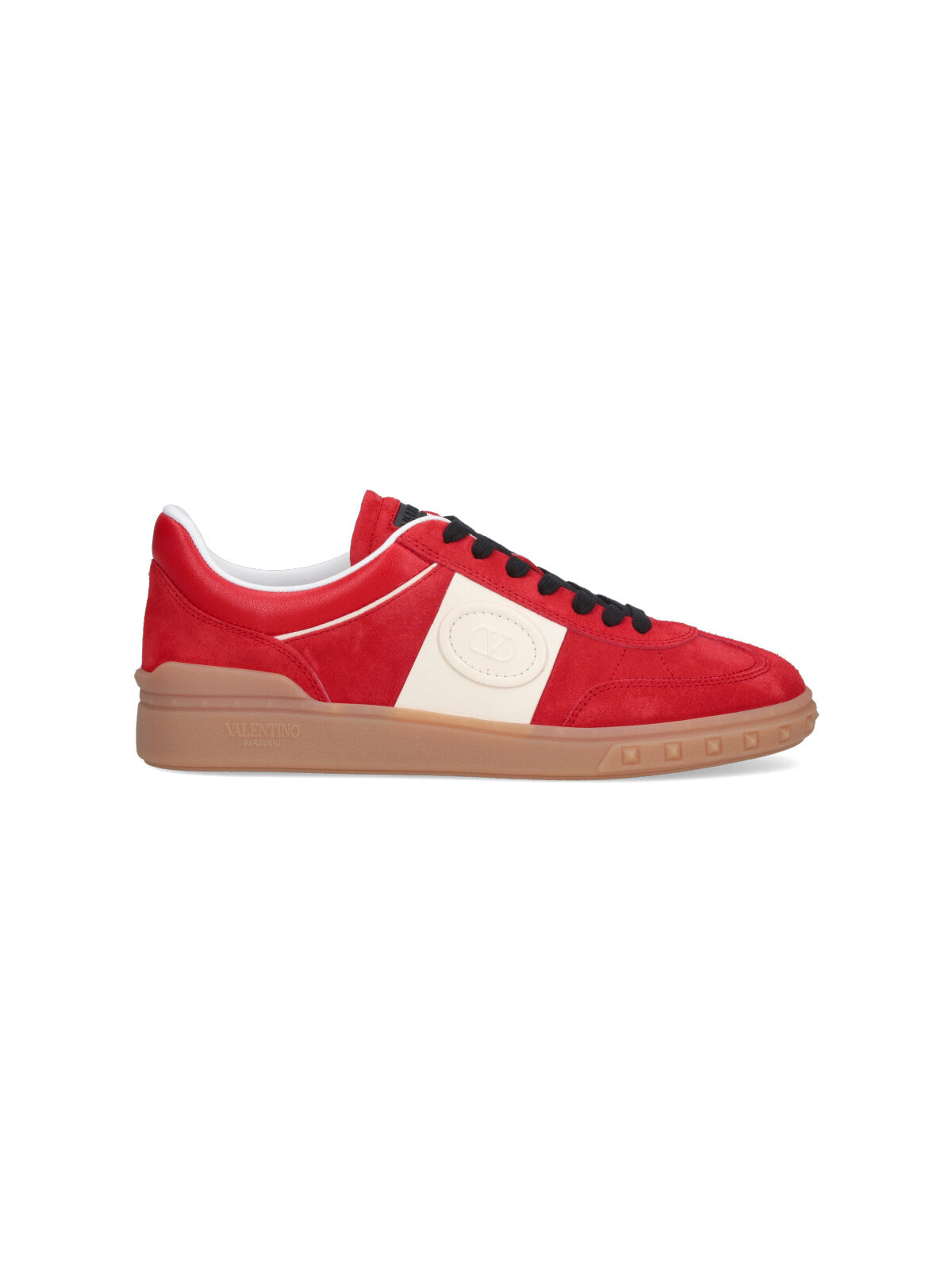 Valentino Garavani Sneakers Red Upper: Split Calf Leather