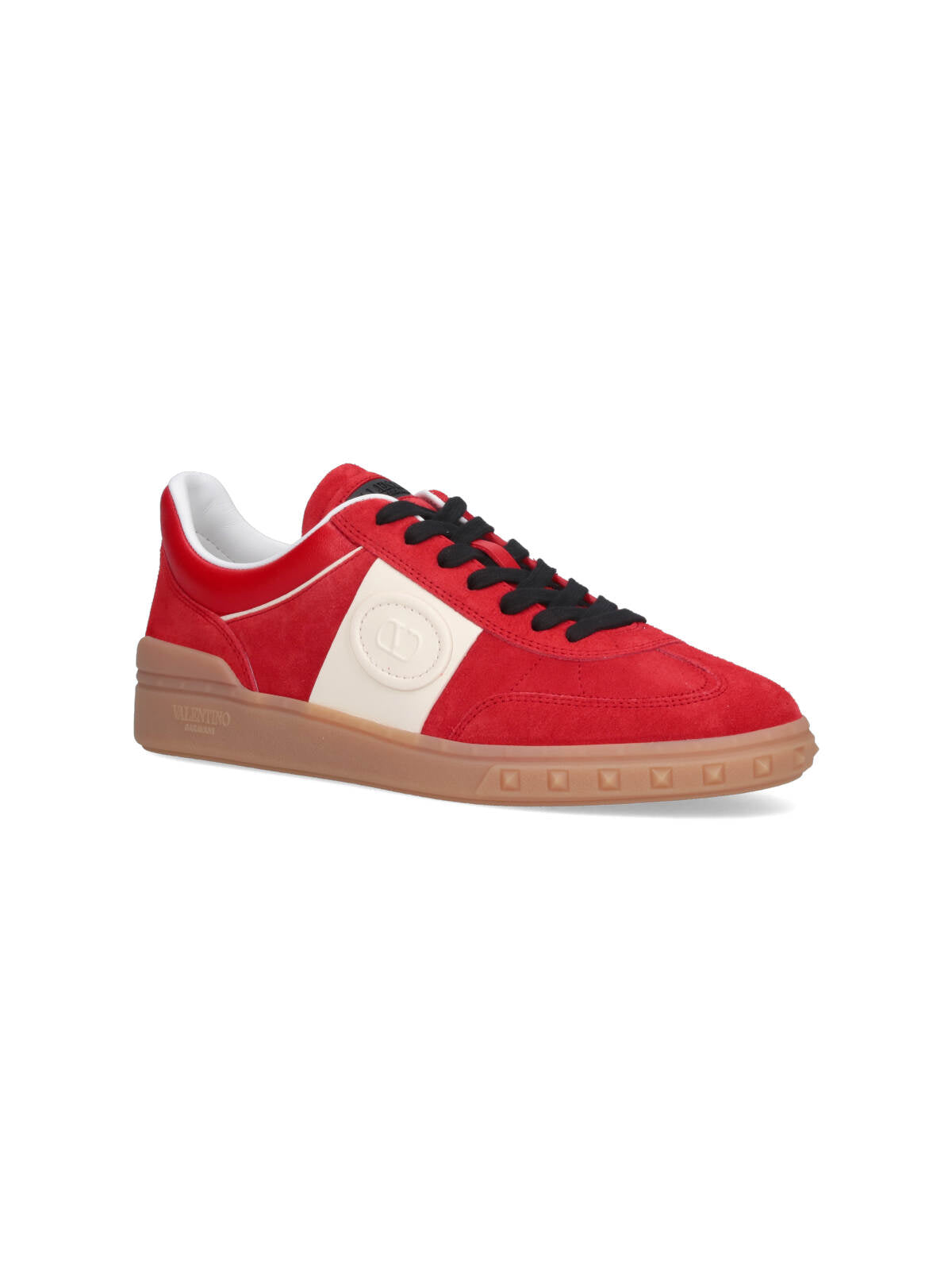 Valentino Garavani Sneakers Red Upper: Split Calf Leather
