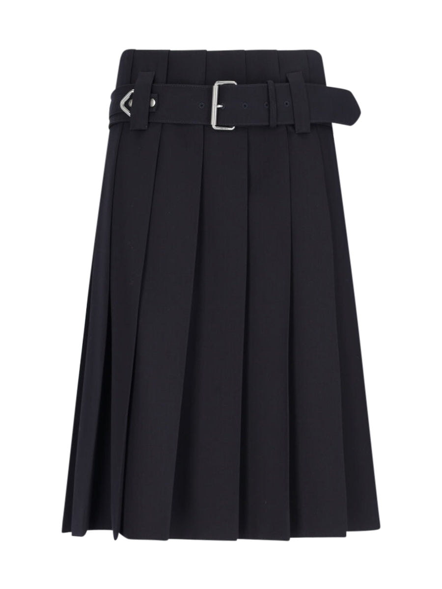 Prada 100% Wool skirt in black