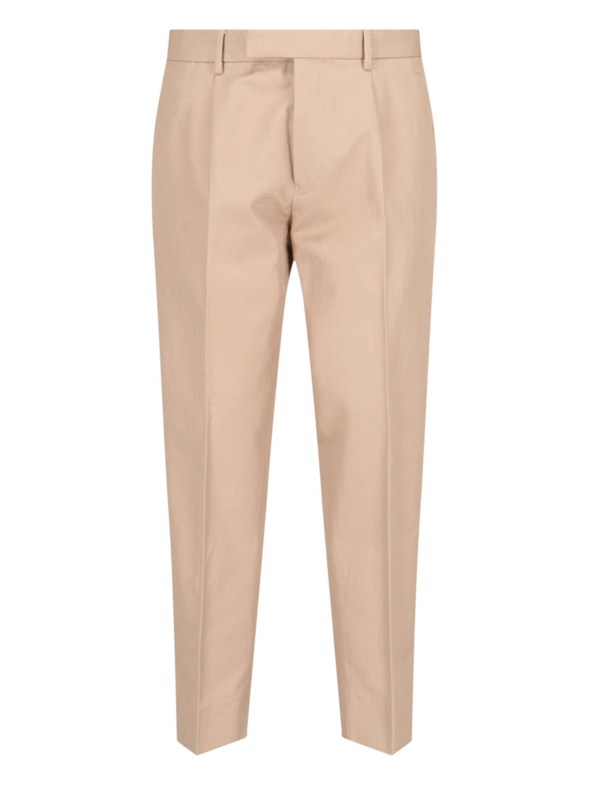 Zegna Trousers Beige Cotton