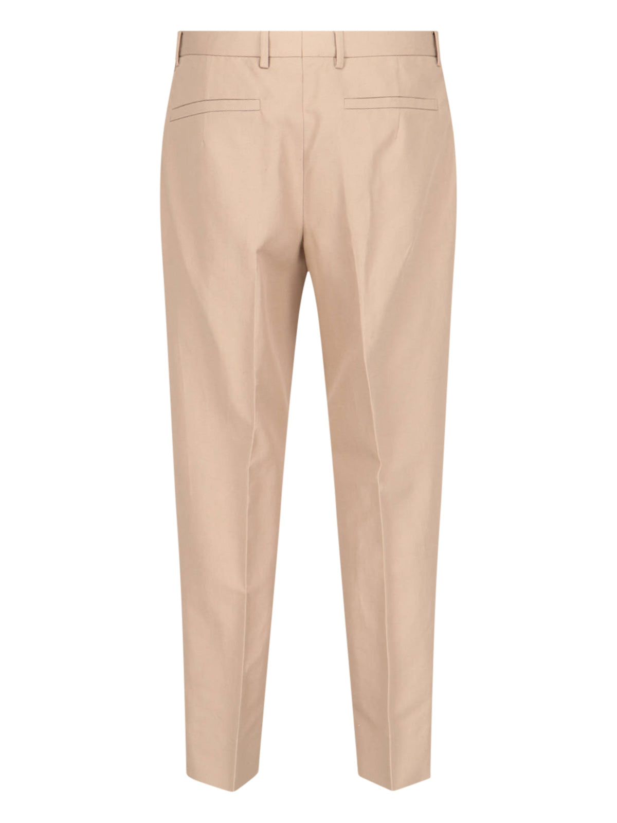 Zegna Trousers Beige Cotton