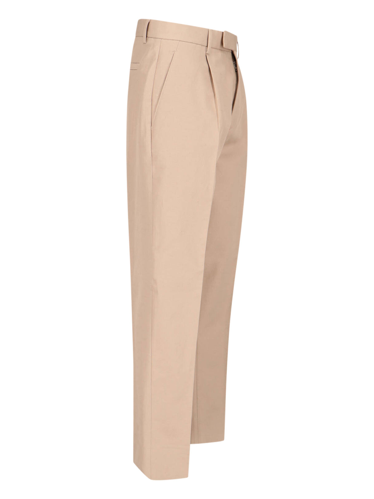 Zegna Trousers Beige Cotton