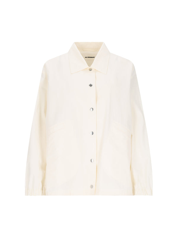 Jil Sander 100% Cotton jacket in white