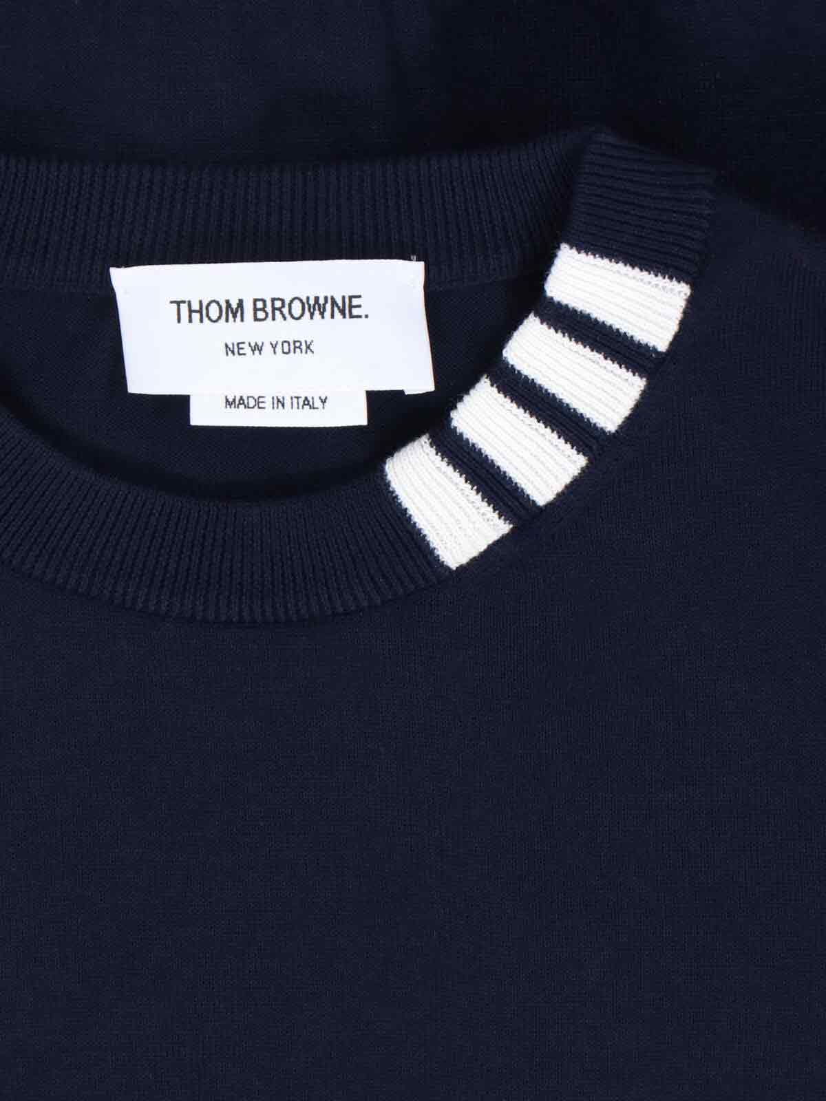 Thom Browne Sweaters Blue Cotton