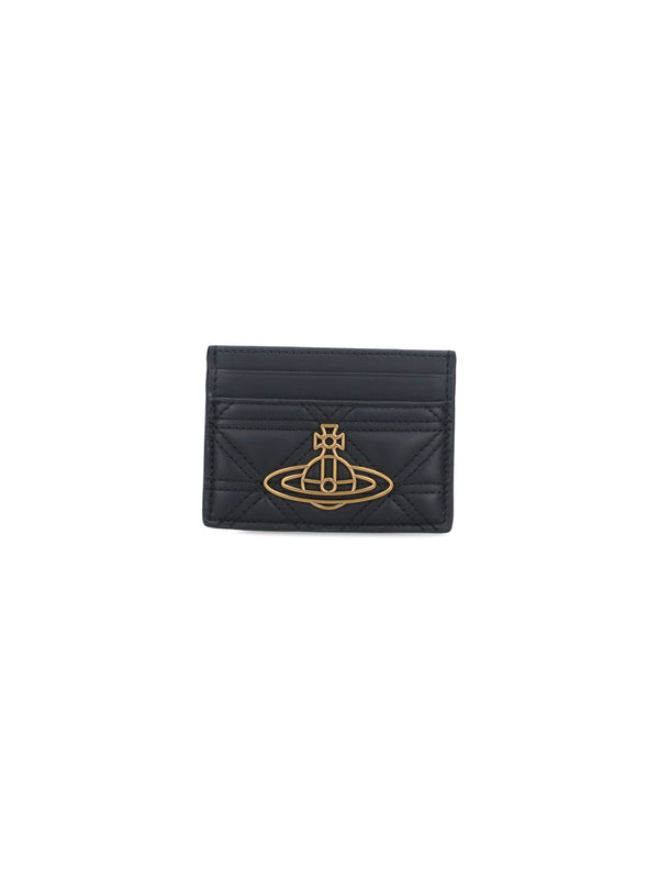 Vivienne Westwood 100% Lamb Leather card case in black