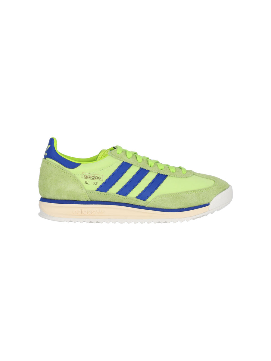 Adidas Nylon upper with suede overlays sneaker in green