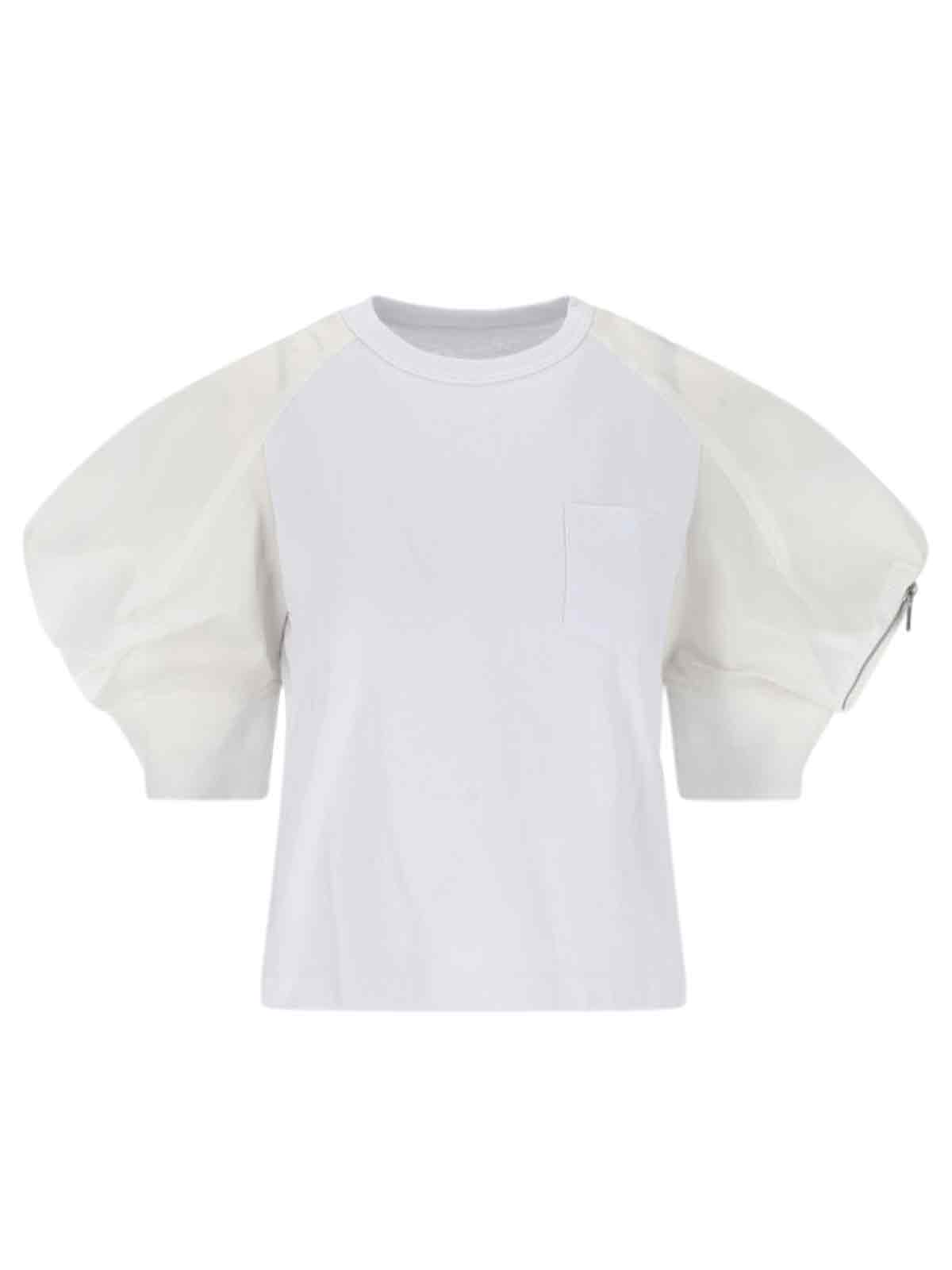 Sacai T-Shirts And Polos White Cotton