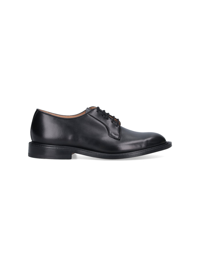 Trickers Flat Shoes Black Leather
