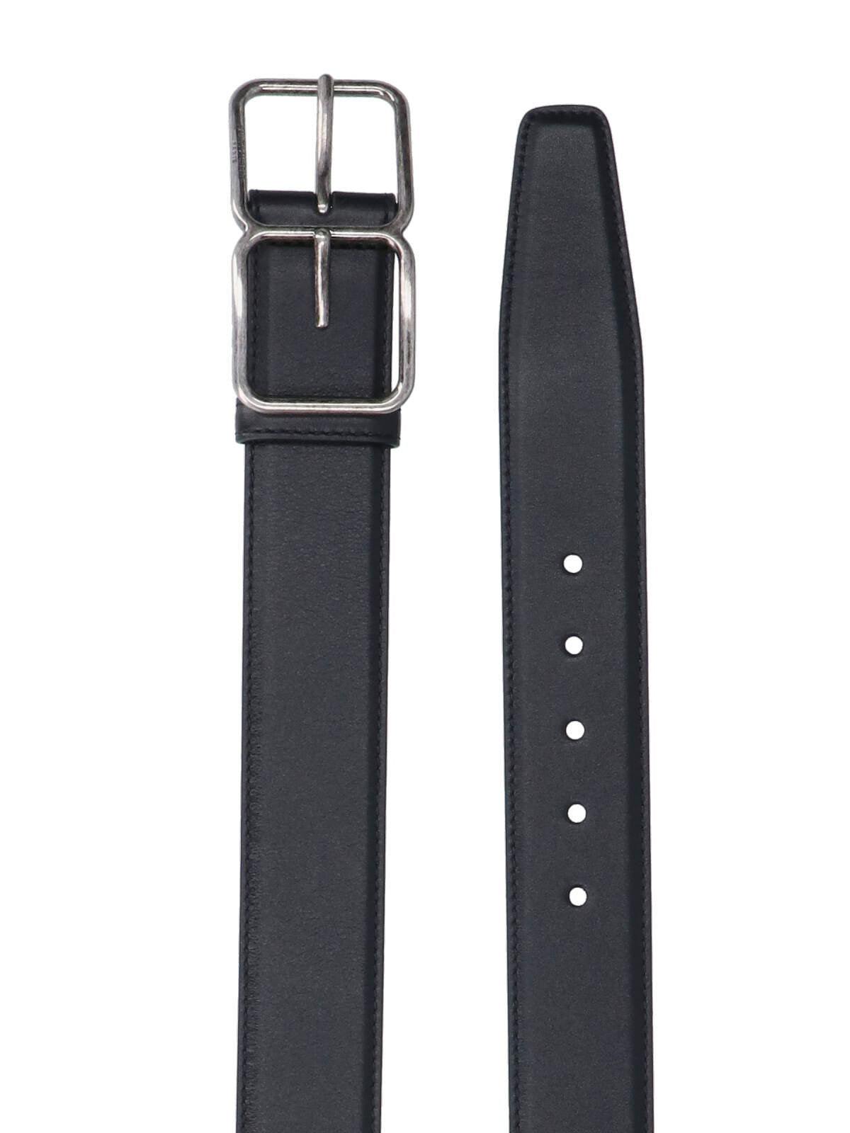 Saint Laurent Belts Black Calf Leather