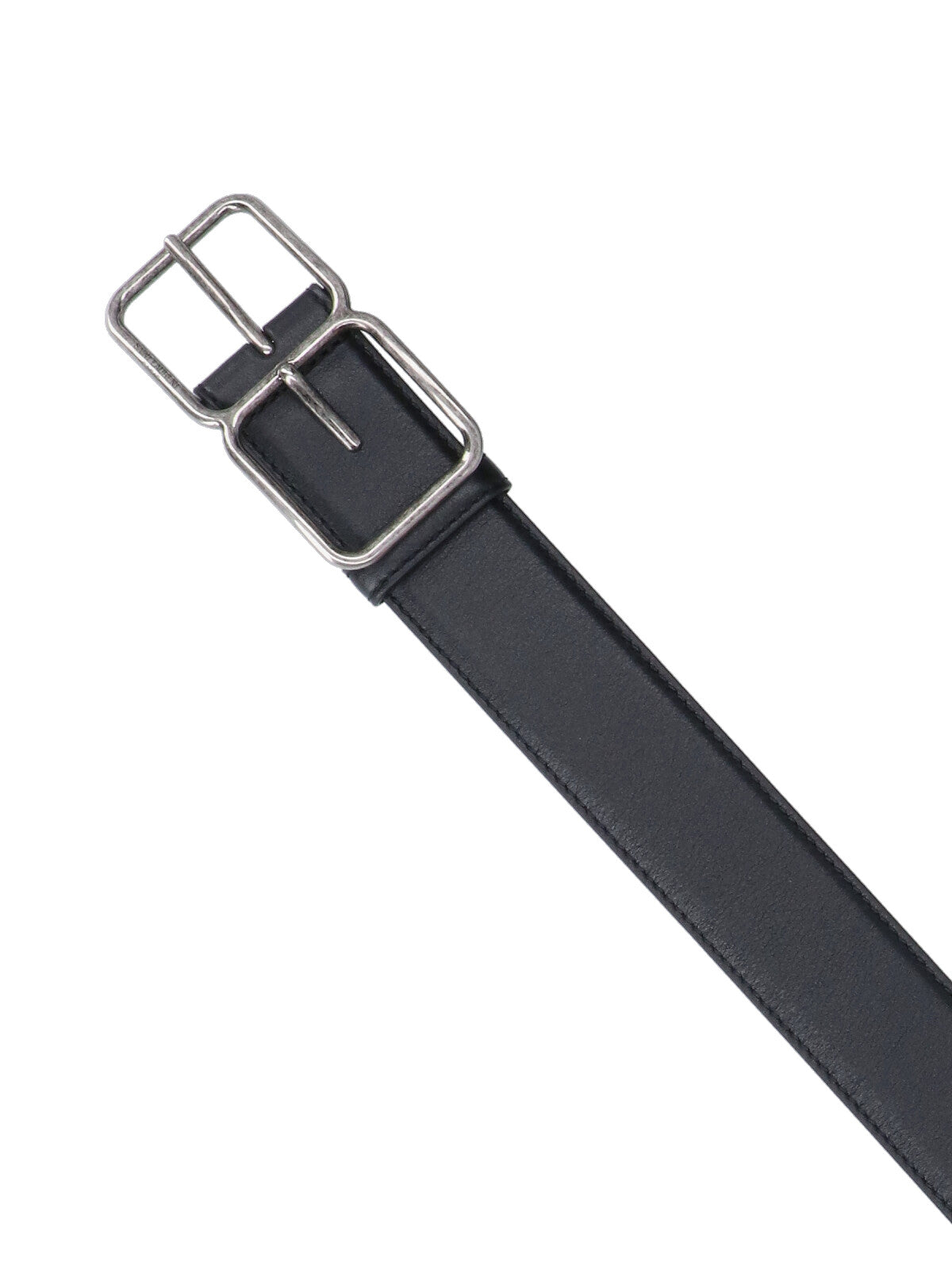 Saint Laurent Belts Black Calf Leather