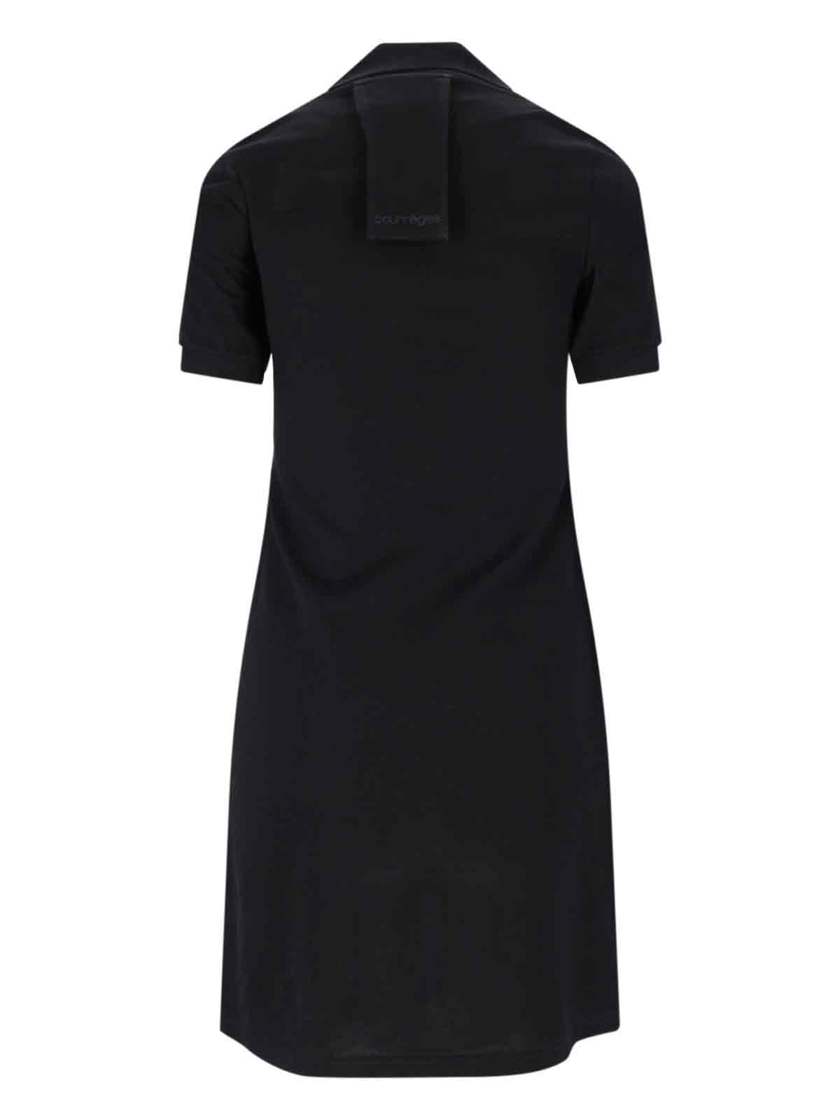 Courrèges Dresses Black Cotton