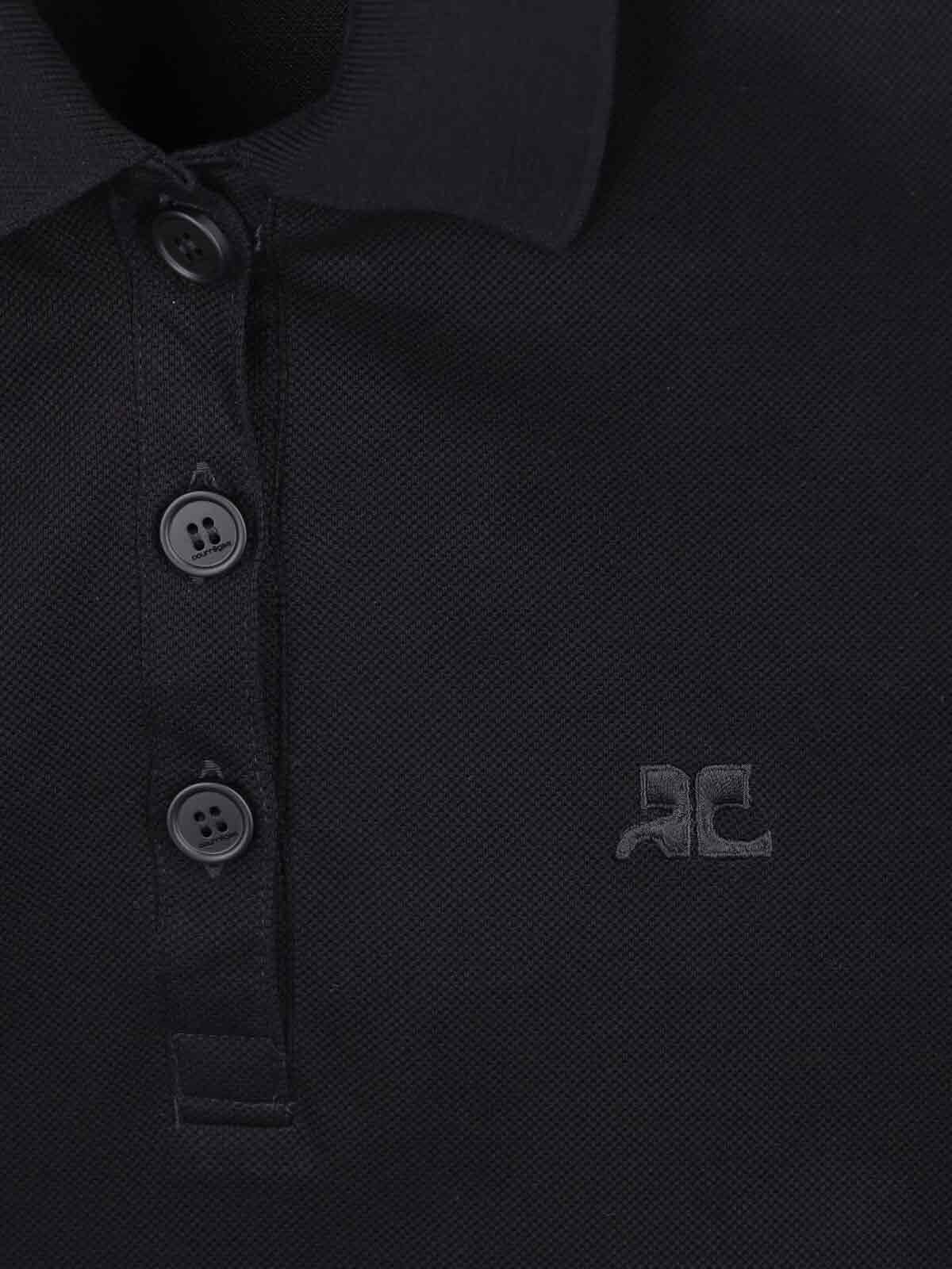 Courrèges Dresses Black Cotton