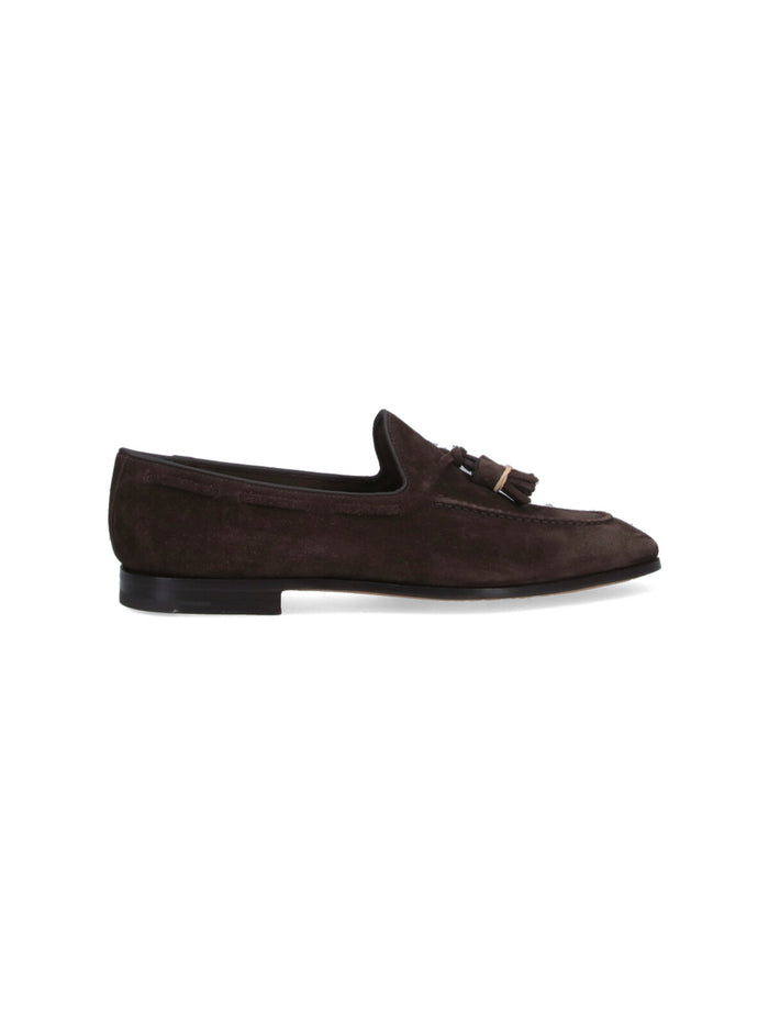Churchs Flat Shoes Brown Calf Leather