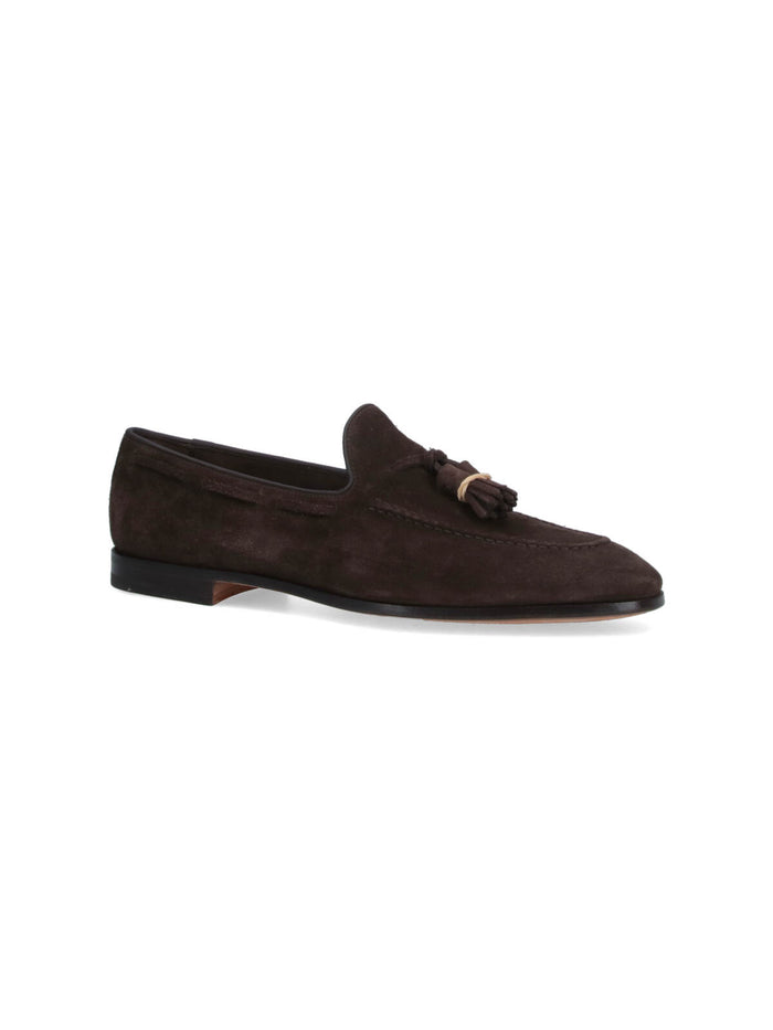 Churchs Flat Shoes Brown Calf Leather